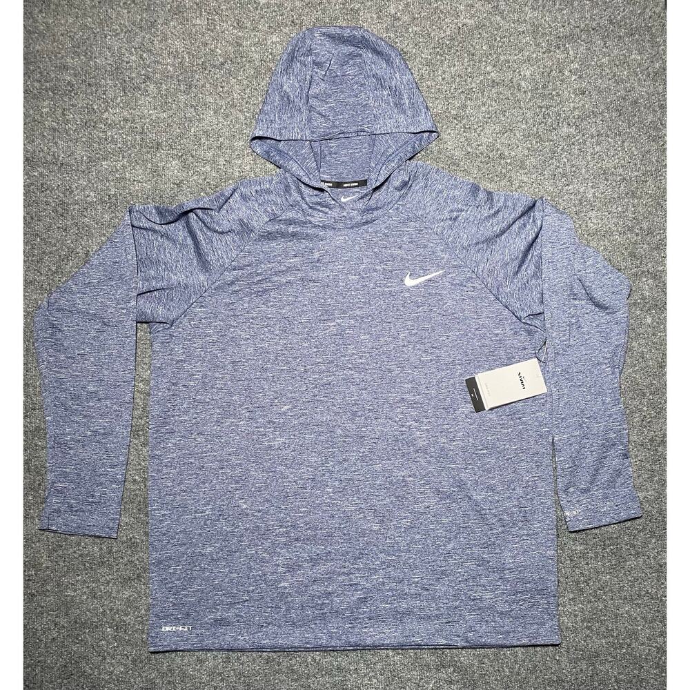 Nike Swim Hydroguard Essential Men's Dri-FIT UV Long Sleeve Hooded Top -Men’s XL